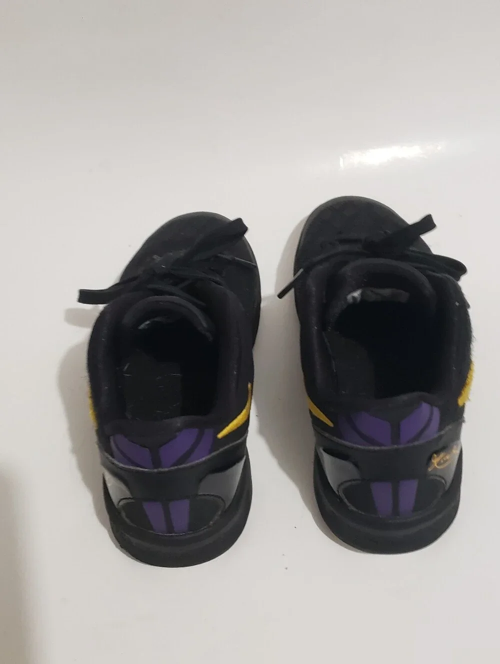 Nike Kobe 8 Protro PS Lakers Away Kids Shoes 12.5C Black Gold Purple FN0267-002